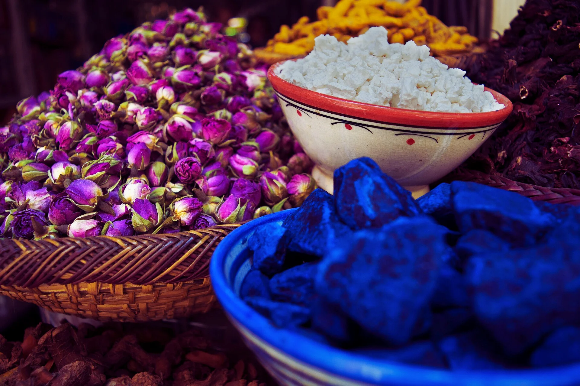 Ingrédients naturels du souk — Perle de l'Atlas
